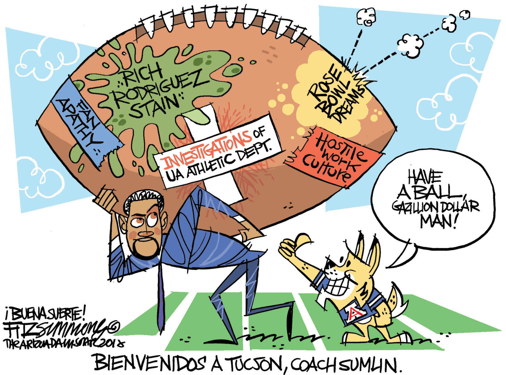 Daily Fitz Cartoon: UA Football